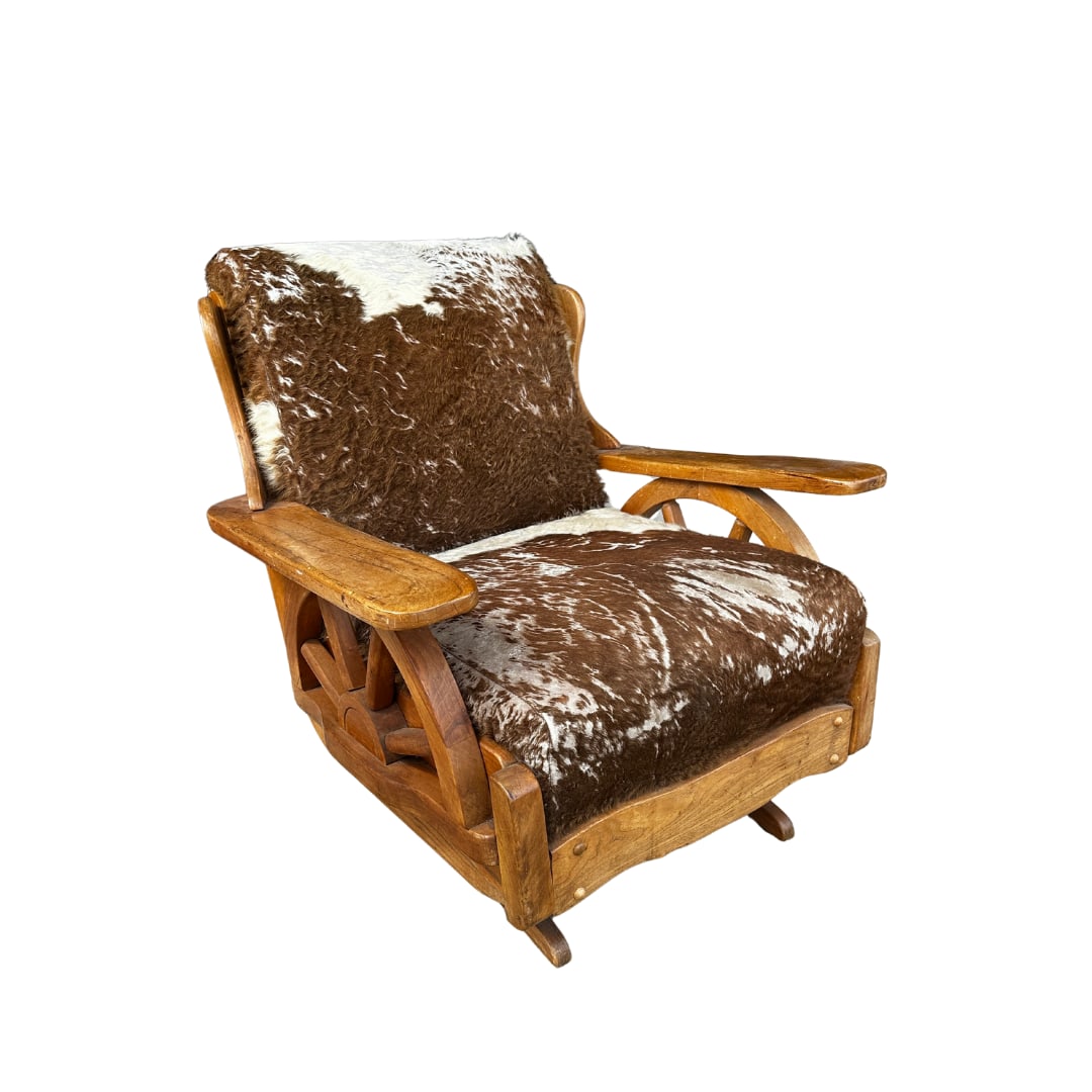 Wagon Wheel Rocking Chair (1 of 2)