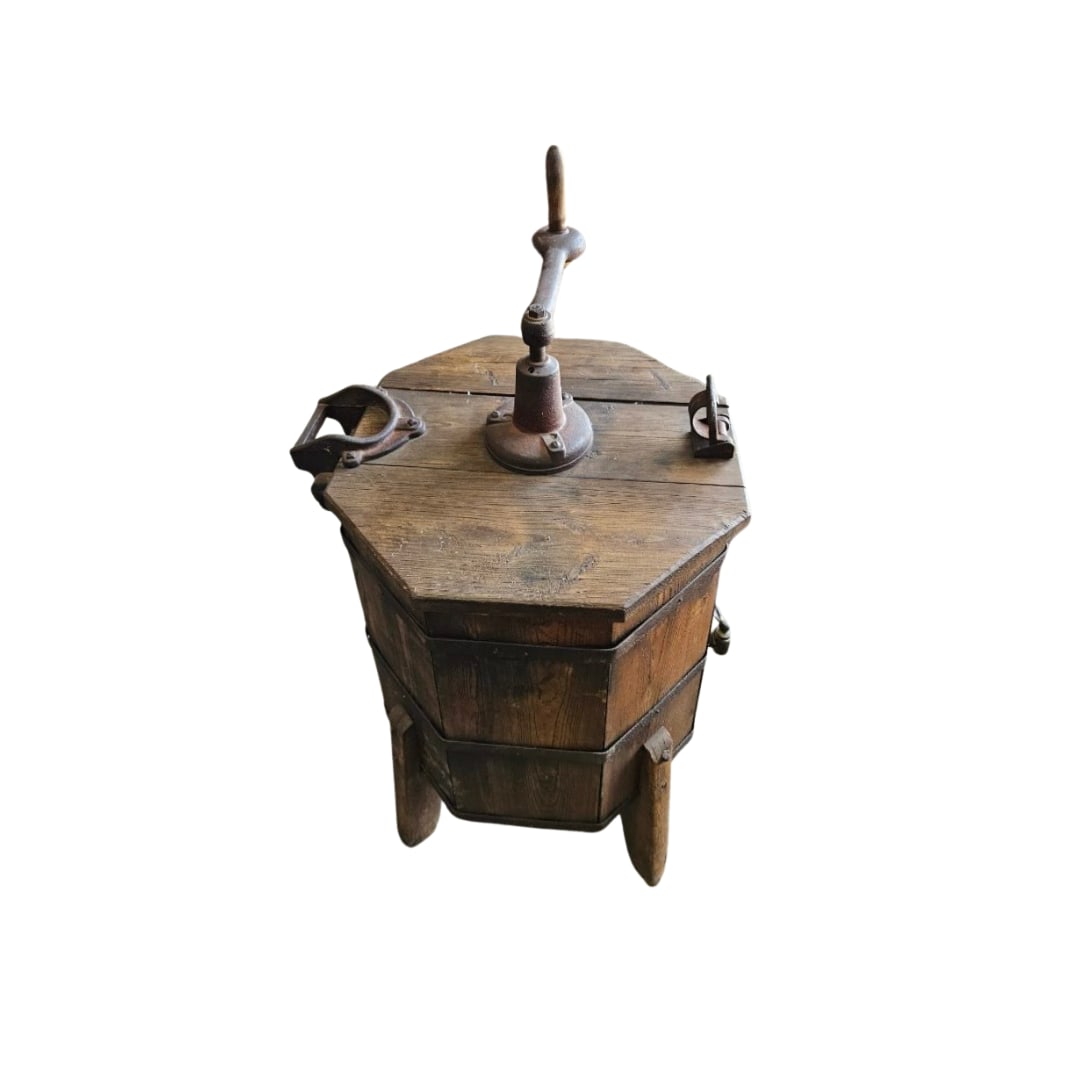 Antique Wooden Washing Machine (1 of 2)