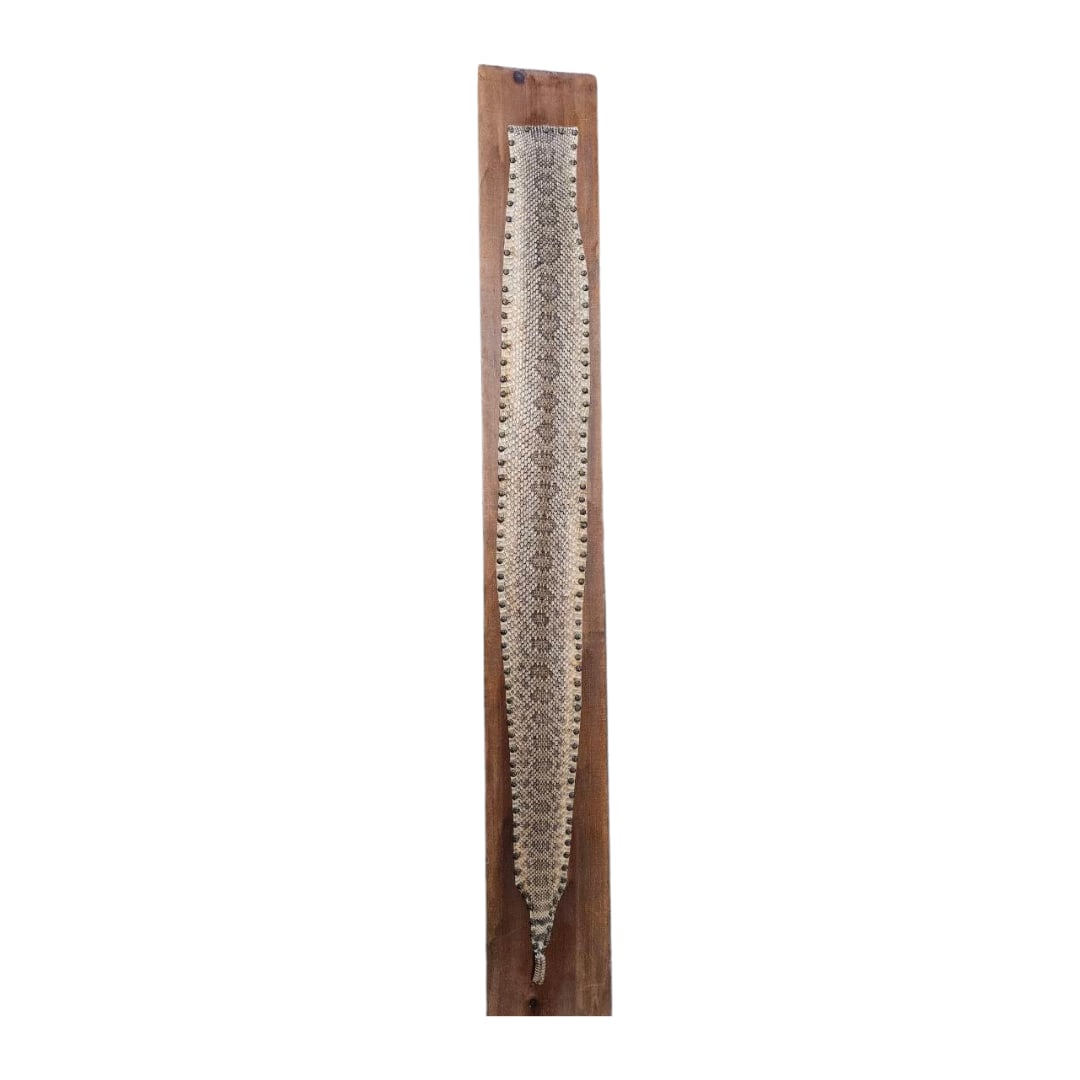 Rattlesnake Skin on Wood : Rattlesnake Skin on Wood 72" x 9.5" Please take a moment to review our detailed Shipping Policy and Terms and Conditions before placing any bids. Understanding these policies ensures a smooth and info