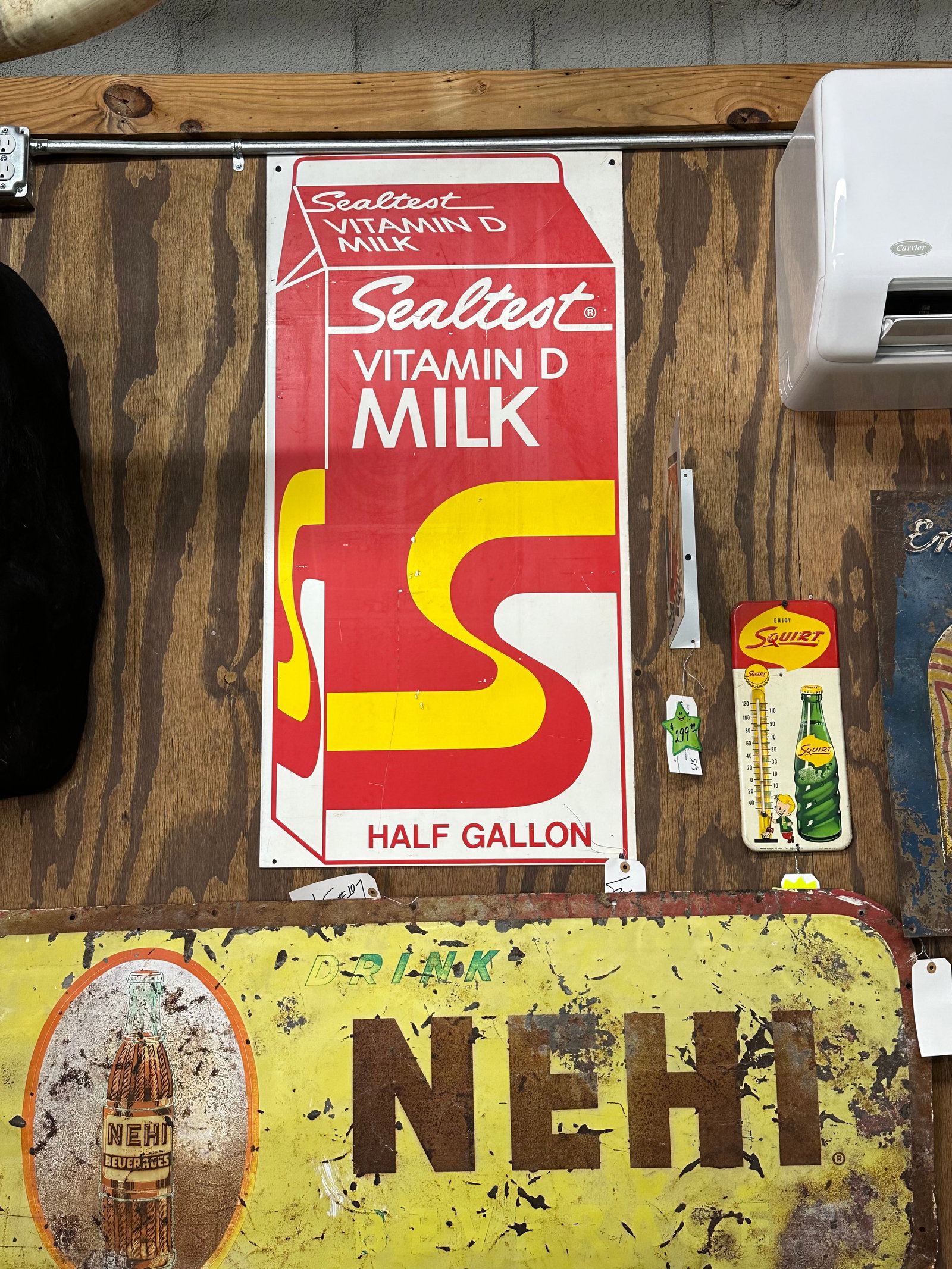Vintage Sealtest Metal Painted Sign : Vintage Sealtest Metal Painted Sign 40 X 20 Condition: 15" x 15" Please take a moment to review our detailed Shipping Policy and Terms and Conditions before placing any bids. Understanding these polic