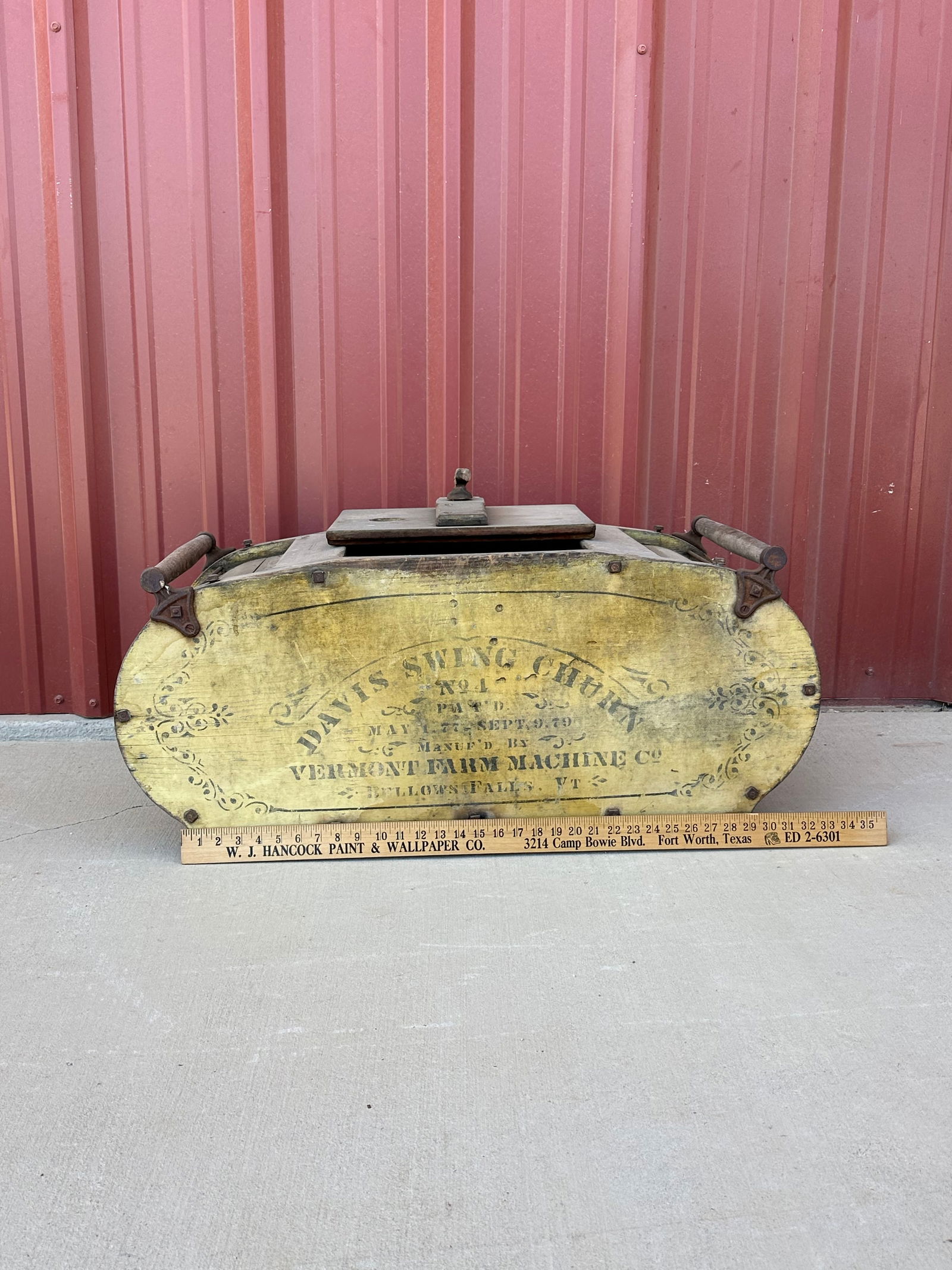 Antique Butter Churn Davis Swing 1870 (1 of 14)