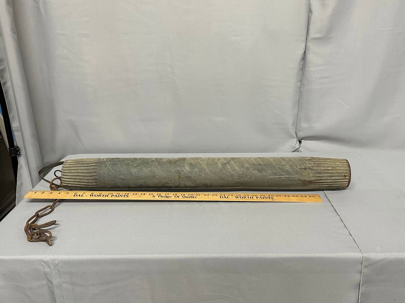 Antique Galvenized Bucket Cylinder: Antique Galvenized Bucket Cylinder Water Draw Please take a moment to review our detailed Shipping Policy and Terms and Conditions before placing any bids. Understanding these policies ensures a smoot