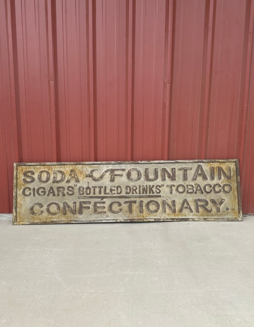 Metal Soda Fountain Sign (1 of 9)