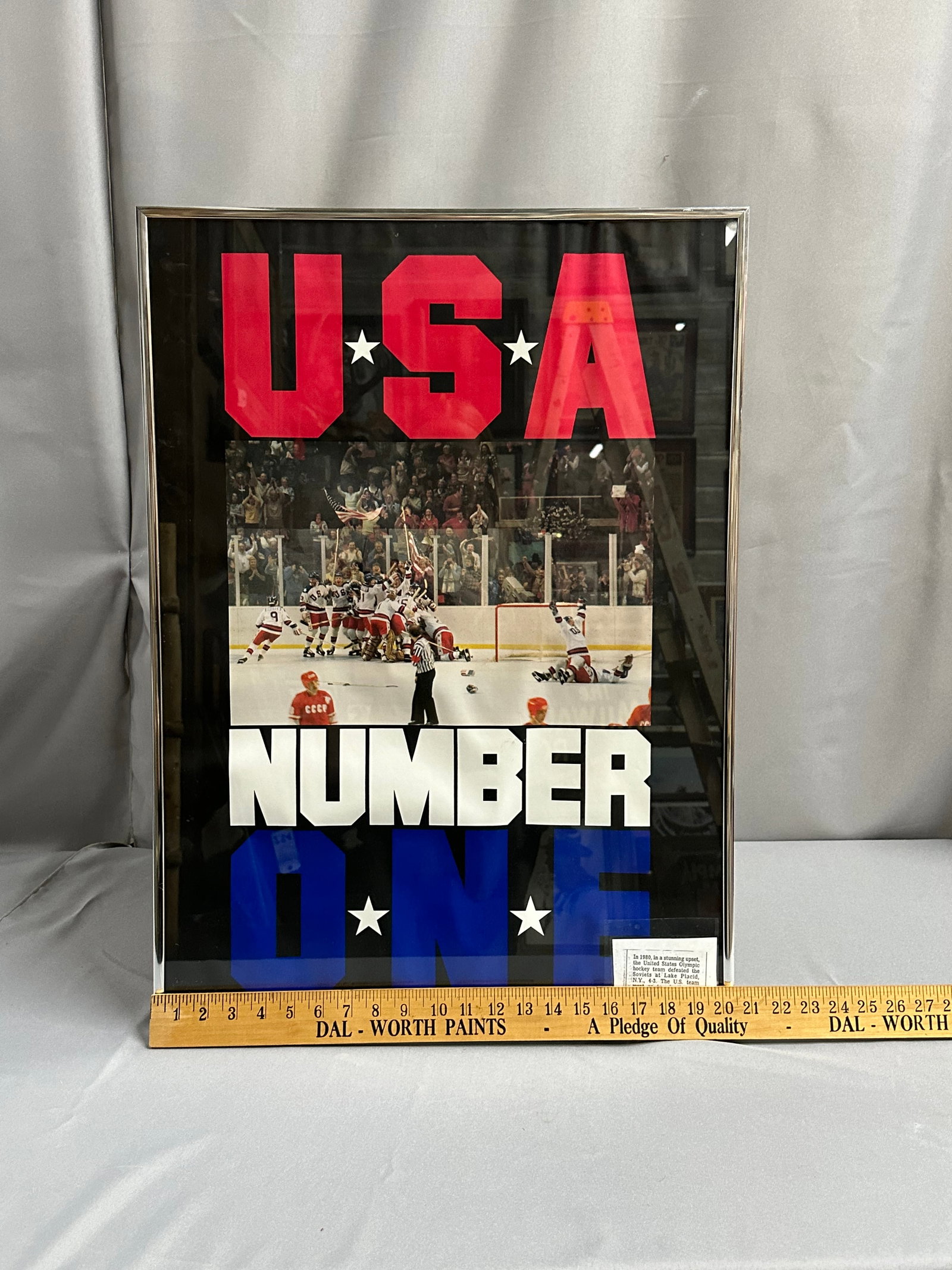 USA #1 1980 Hockey Team Photo: USA #1 1980 Hockey Team Photo 20.5" X 28.5" Please take a moment to review our detailed Shipping Policy and Terms and Conditions before placing any bids. Understanding these policies ensures a smooth 