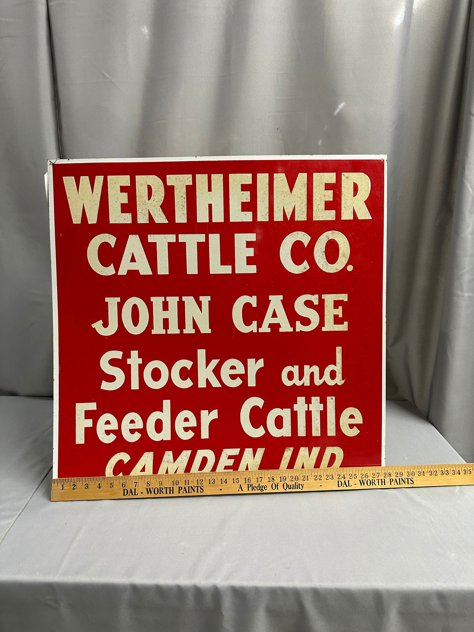 Single Sided Wertheiemer Feeder Cattle Metal Sign (1 of 8)