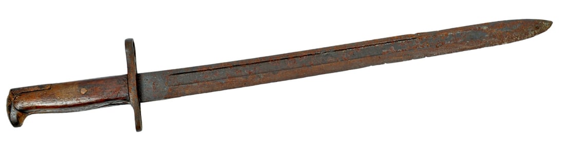 US Military WWI era M1905 Rifle Bayonet for the M1903 Rifle (NBW): A parts US Military WWI era M1905 Rifle Bayonet for the M1903 in poor to fair condition. Rusty, no scabbard, Springfield production, no locking button.