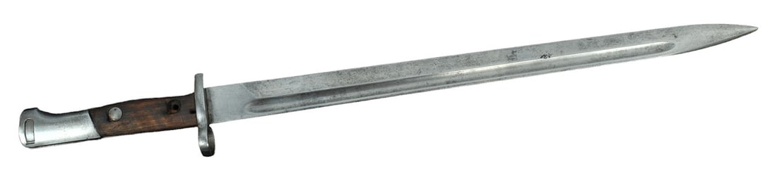 Czech Military Contract Mauser Export Bayonet (VDM): A Czech Military Contract Mauser Export Bayonet in good condition, but no scabbard and missing one grip screw.