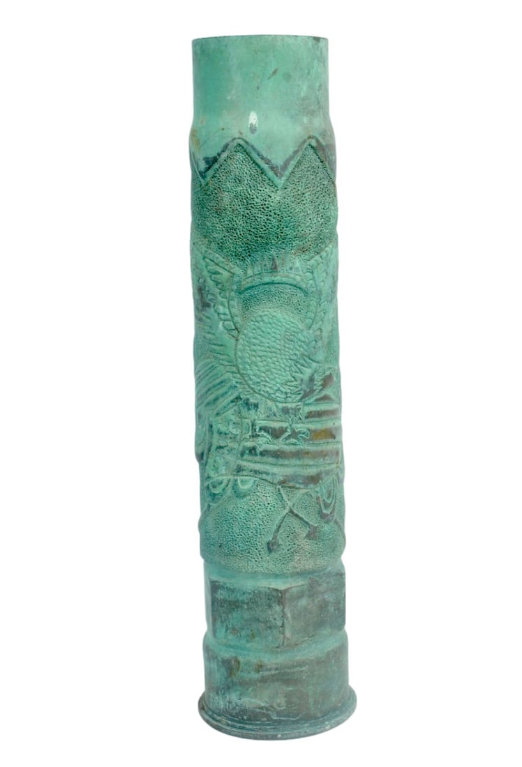 US AEF WWI era Brass Shell Trench Art (RSO) (1 of 8)