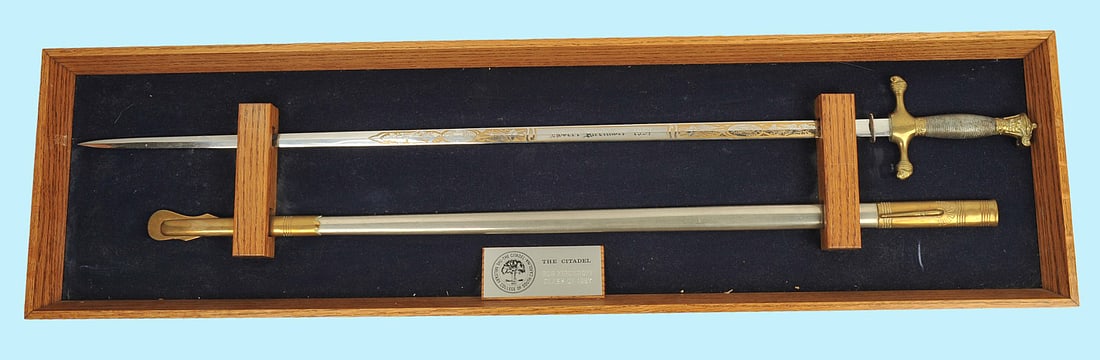 1957-Dated Citadel Military Academy Dress Sword Award (MOS) (1 of 6)