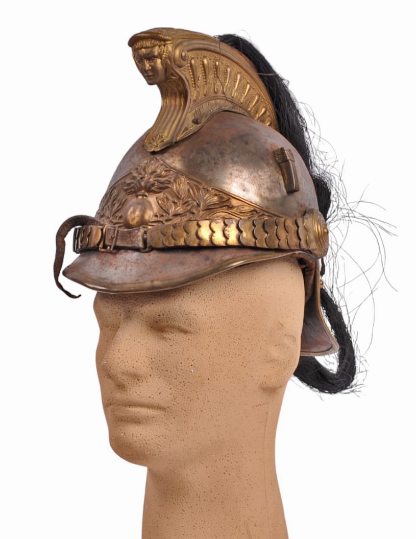 French Military WWI era Original Model 1874 Cuirassier Helmet (MOS) (1 of 10)
