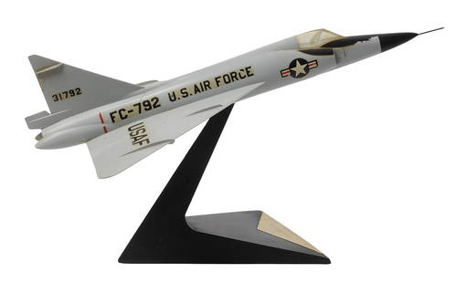 US Air Force Convair F-102A Jet Interceptor Factory Model (KDW): US Air Force Convair F-102A Jet Interceptor Factory Model in fair to good condition. 