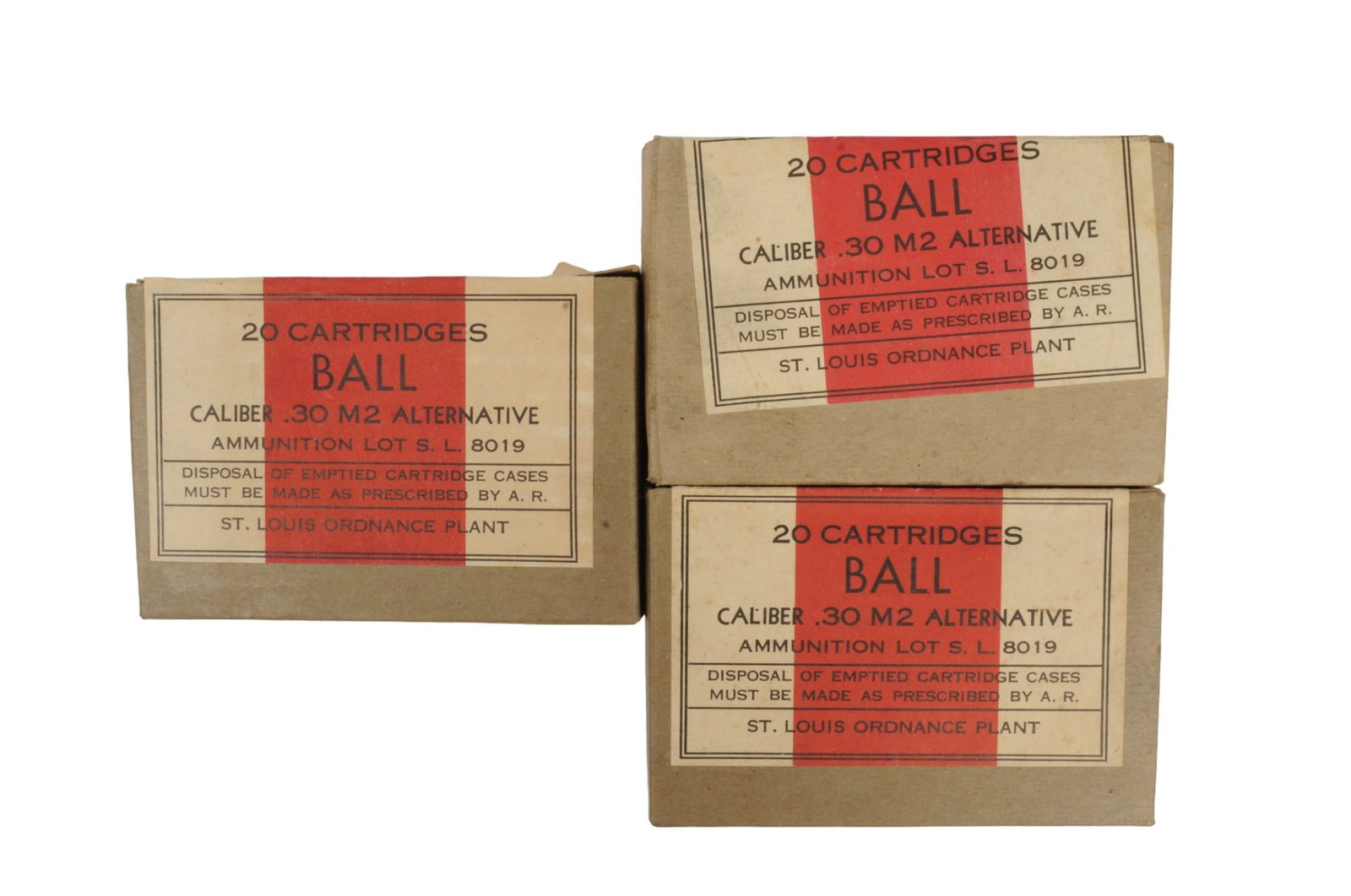 US Military World War II Alternative 30-06 Ammunition Group of 60 Rounds (EDN): A group of US WW2 Alternative 30-06, with a total of 60 rounds. An odd type of 30-06 that utilizes less copper in the making of the bullet. Known as a wartime cost and resource saving method.