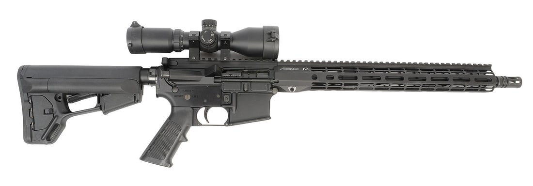 Civil Defense Armory RA-51 5.56x45MM Semi-auto Rifle FFL Required: AJ012000839 (MDA1): A Civil Defense Armory RA-51 5.56x45MM Semi-auto Rifle that is in very good condition with a bright and defined bore. The action appears to function properly and the finish shows light wear. A scope i