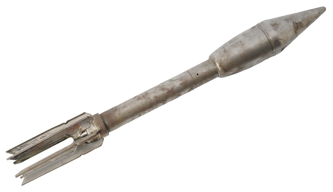 US Military WWII era Inert Bazooka Rocket (A) (1 of 8)