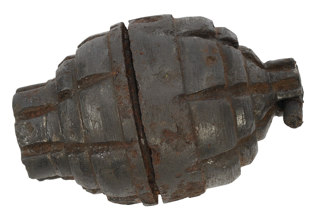 Imperial German Military WWI era Model 1913 Kugelhandgranate Inert Hand Grenade (A) (1 of 4)