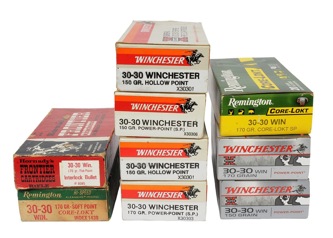 9 Boxes of .30-30 Win. Lot of 180 Rounds (RM) (1 of 2)