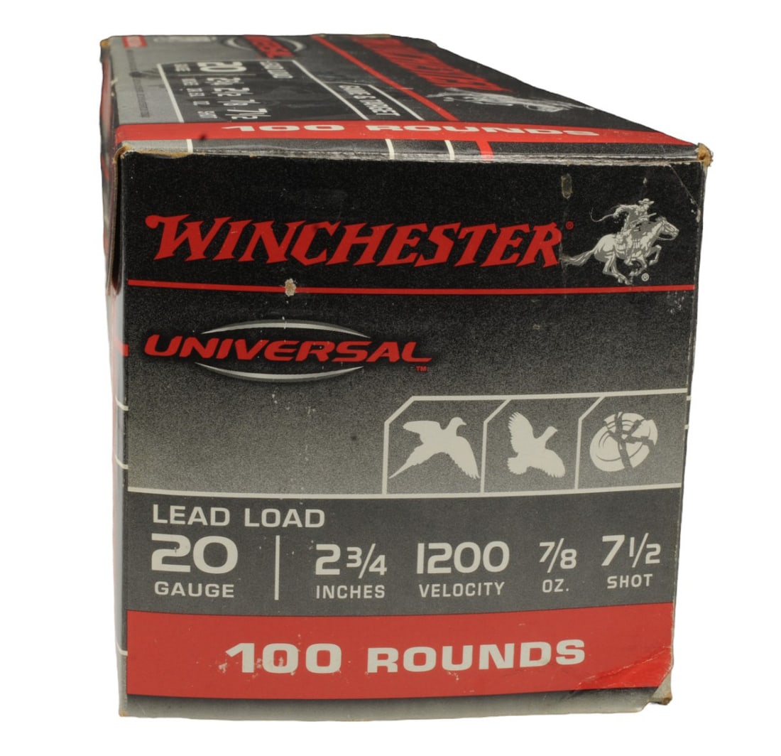 Winchester 20 Gauge 2 3/4in Lead Load Ammo Lot of 100 Shells (RM) (1 of 2)