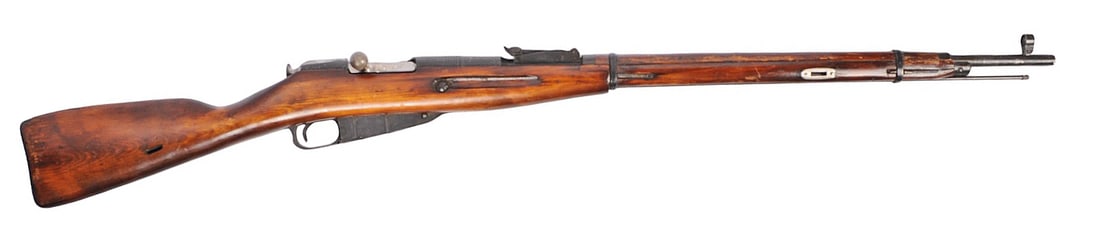 Russian Mosin-Nagant M91/30 7.62x54mmR Bolt-action Rifle FFL Required: R25613(B3R1): A Russian Mosin-Nagant M91/30 7.62x54mmR Bolt-action Rifle that is in good condition with a pitted bore that needs cleaning. The action appears to function properly, and the finish shows mild service