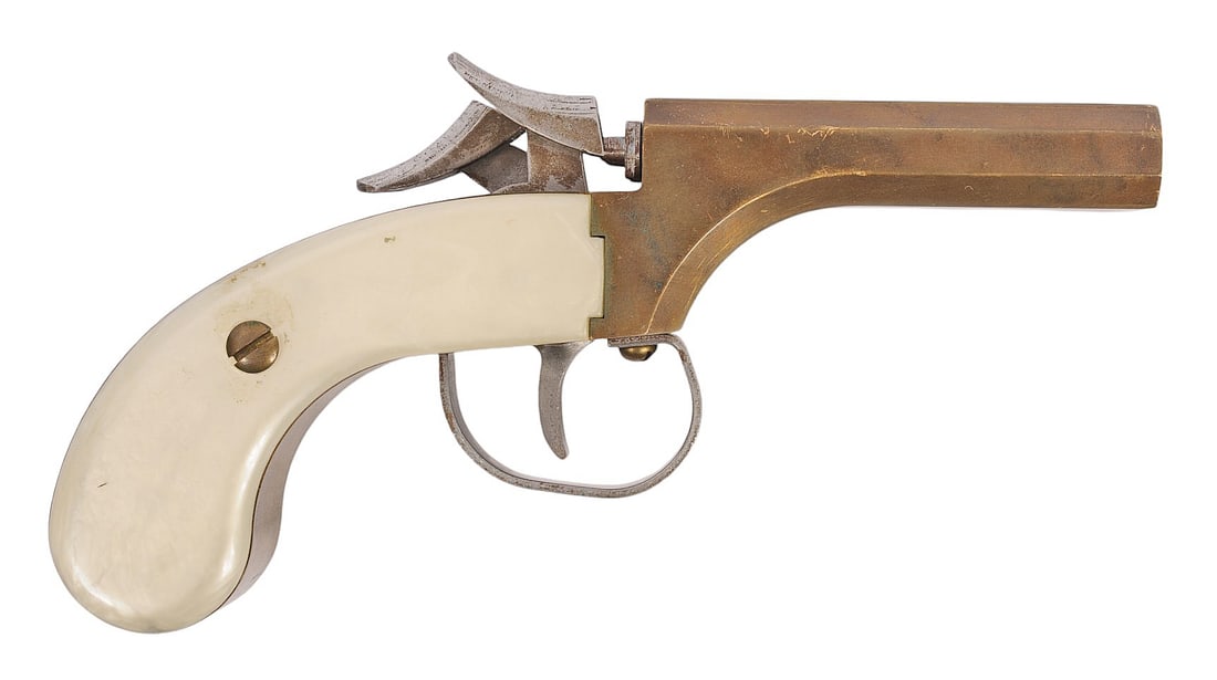 Cmg Snake Eyes .36 Caliber Doublebarrel Percussion Pistol No Ffl Required (b3w1) Auction