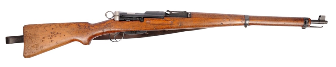 Swiss Military K31 7.5x55mm Bolt-action Rifle FFL Required: K3108254 (TAY1): A Swiss Military K31 7.5x55mm Bolt-action Rifle that is in good to very good condition with a bright and defined bore. The action appears to function properly, and the finish shows light service use.