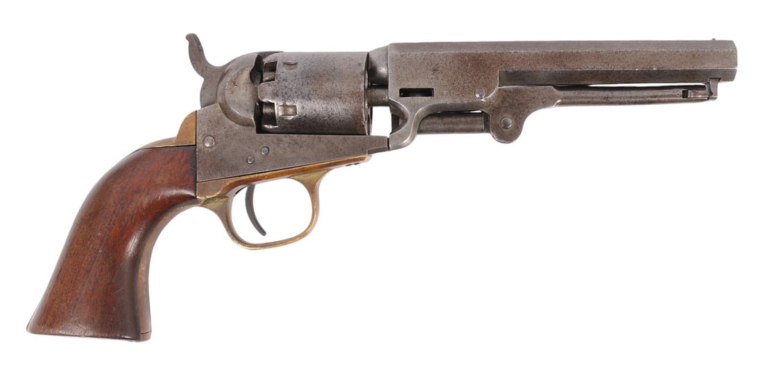 Colt Model 1849 Pocket .31 Caliber Revolver No FFL Required #251702 (C4H1): A Colt Model 1849 Pocket .31 Caliber Revolver that is in fair to good condition with a lightly defined bore that needs cleaning. The action does not function properly and needs either parts or proper 