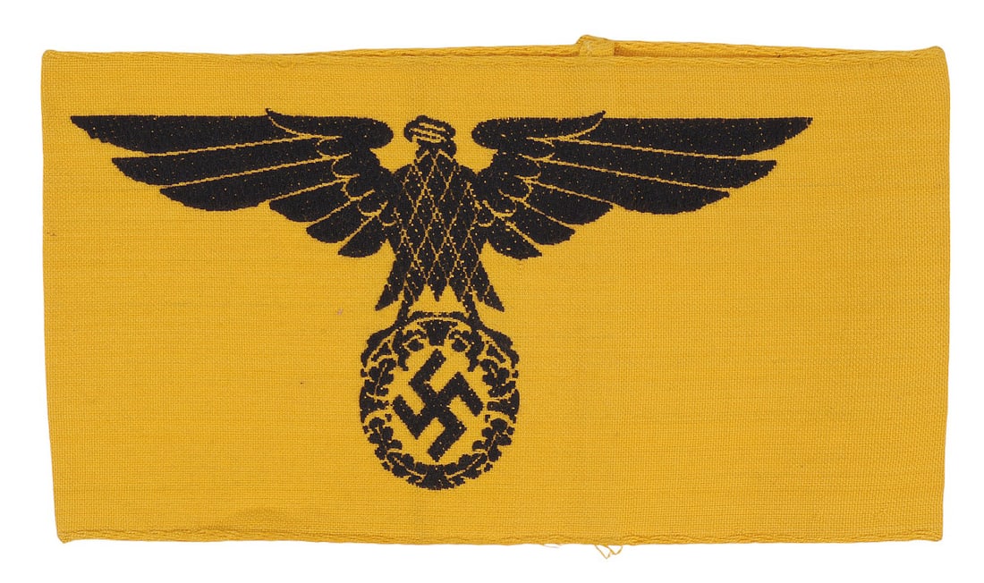 *German WWll Yellow State Service Armband (RW) (1 of 3)