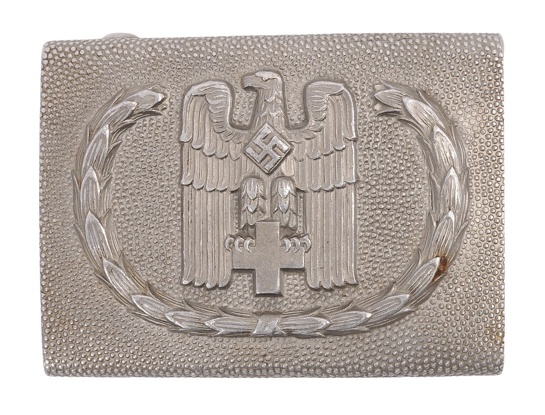 *German WWll Deutsches Rotes Kreuz (German Red Cross/DRK) Enlisted ranks buckle (RW) (1 of 4)