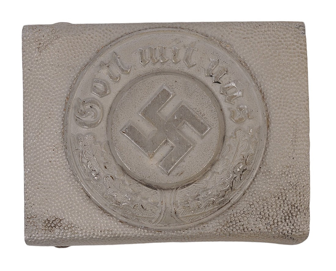 *German WWll Ordnungspolizei Water Police EM/NCO’s Belt Buckle, by F.W. Assmann & Söhne ( (1 of 3)