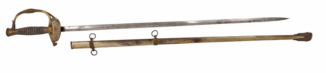 1898 U.S. Ridabock & Co. Presentation Dress Sword with Scabbard (HKR) (1 of 20)