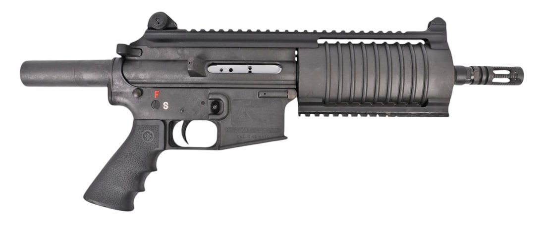 Bushmaster Carbon-15 5.56x45mm Semi-auto Pistol FFL Required: D08470 (RJP1): A Bushmaster Carbon-15 5.56x45mm Semi-auto Pistol that is in good to very good condition with a bright and defined bore. The action appears to function properly, and the finish shows light usage wear 
