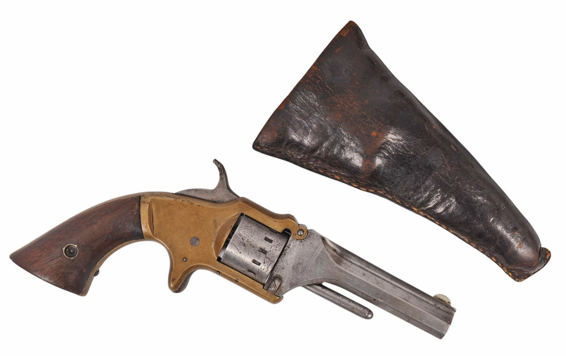 Antique American Standard Tool Co. Tip-Up .22 Revolver - no FFL needed (HHS1): An antique American Standard Tool Co. Tip-Up .22 Revolver, made circa 1870 in Newark, New Jersey in good condition with a moderately dark bore in need of cleaning. The action appears to function prope
