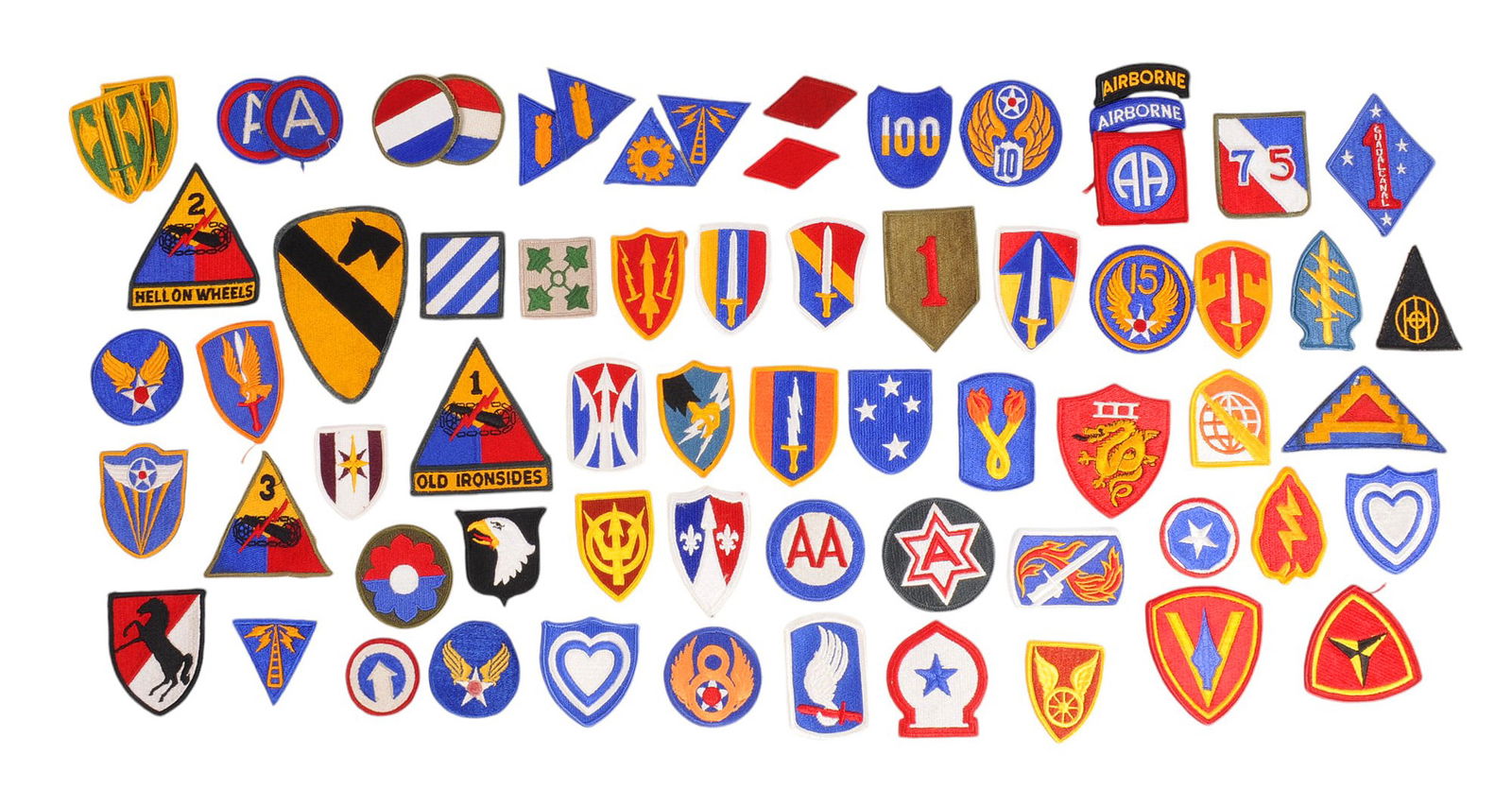 Lot of 65 U.S. Military Patches (MIC) (1 of 5)