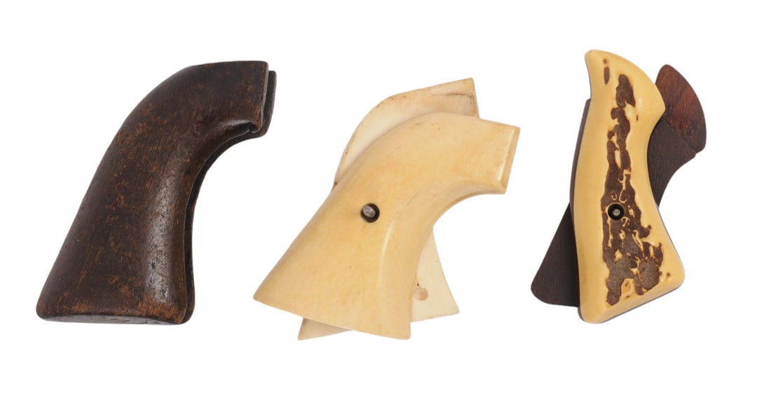 Lot of 3 sets of Revolver Grips (H3S): A Lot of 3 sets of Revolver Grips in good condition with moderate cosmetic wear.
