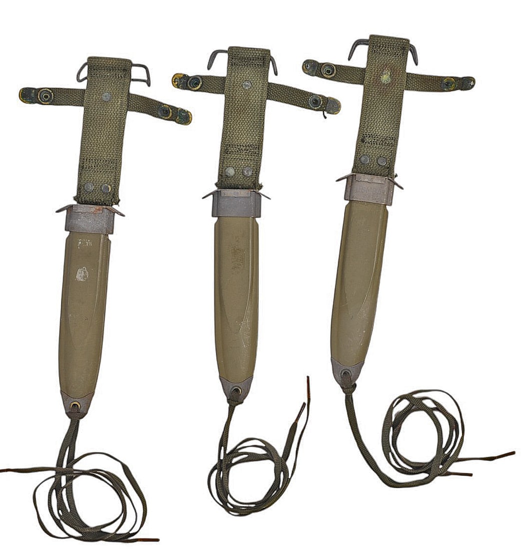 Lot of 3 U.S. WWII M8A1 Bayonet Scabbards(RW) (1 of 4)