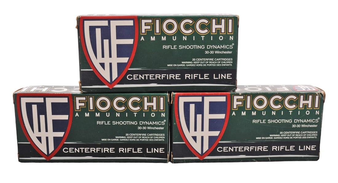 Fiocchi 30-30 Winchester Ammo Lot of 60 Rounds (F1S) (1 of 3)