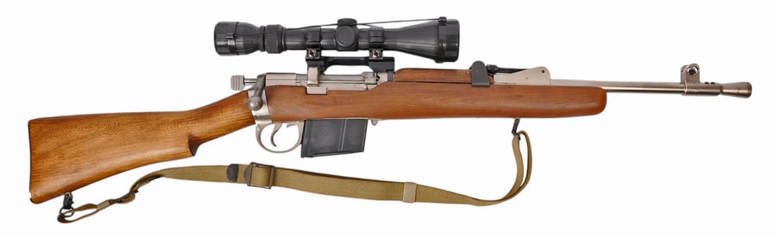 Sporterized Ishapore 2A1 7.62x51mm Bolt-action Rifle FFL Required: T323 (J2D1): A Sporterized Ishapore 2A1 7.62x51mm Bolt-action Rifle that is in very good condition with a bright and defined bore. The action appears to function properly, and the finish shows refinement with a cl