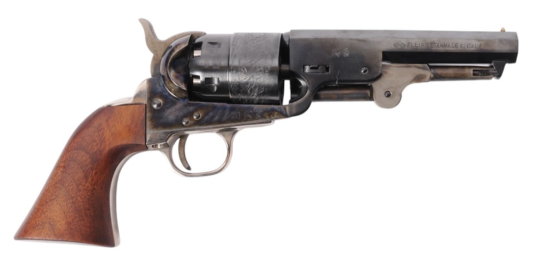 Italian Pietta Colt Navy Yank Civilian .44 Cal Percussion Revolver - no FFL Required (J2D1): This Italian Pietta Colt Navy Yank Civilian .44 Cal Percussion Revolver in in very good condition with a good bore. Comes with the original box.