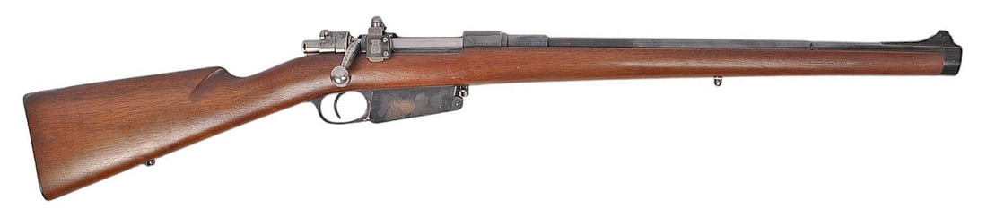 Sporterized Argentine Mauser Model 1891 7.65 7.65 Argentine Bolt-action Rifle No FFL Required (J2D1): A Sporterized Argentine Mauser Model 1891 7.65 7.65 Argentine Bolt-action Rifle that is in good to very good condition with a bright and defined bore. The action appears to function properly, and the