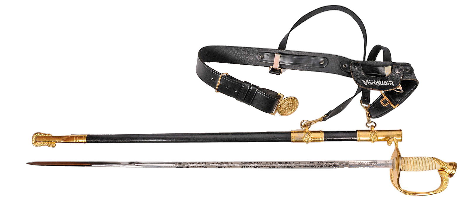 US Navy Vietnam War era Officer's Dress Sword & Belt (C4P) (1 of 18)