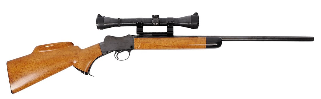 Sporterized Birmingham Small Arms Australian .32 WS Rifle FFL Required: 12833 59655 (J2D1): A Sporterized Birmingham Small Arms Australian .32 WS Single-shot Rifle that is in very good condition with a bright and defined bore. The action appears to function properly, and the finish shows lig