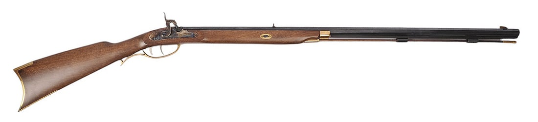 Traditions Crockett 32 Cal. Black Powder Percussion Cap Muzzle Loading Rifle No FFL Required (J2D1): A Traditions Crockett 32 Cal. Black Powder Percussion Cap Muzzle Loading Rifle in very good condition with a bright and defined bore. The action appears to function properly and has minor cosmetic wea