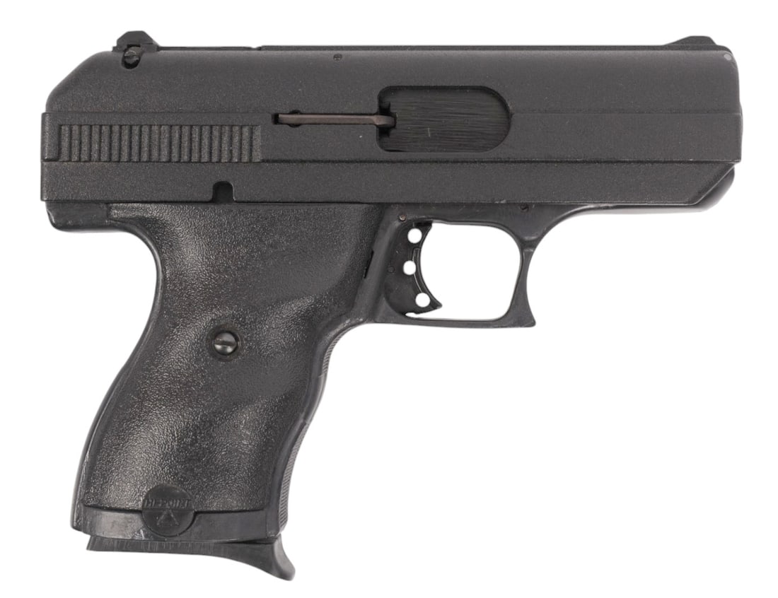 Hi-Point Model C9 9mm Semi-Automatic Pistol FFL Required: P1760116 (TAY1): A Hi-Point Model C9 9mm Semi-Automatic Pistol that is in very good condition with a bright and defined bore that needs a light cleaning. The action appears to function properly, and the finish shows l