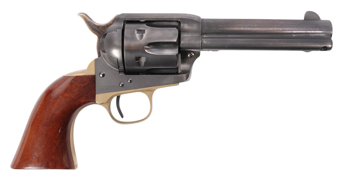 Italian Uberti Stoeger M1873 SAA .357 Magnum Double-Action Revolver - FFL # U511580 (TAY1): An Italian Uberti Stoeger M1873 SAA .357 Magnum Double-Action Revolver in good to very good condition with a bright and defined bore. The action appears to function properly with a tight lockup, and t