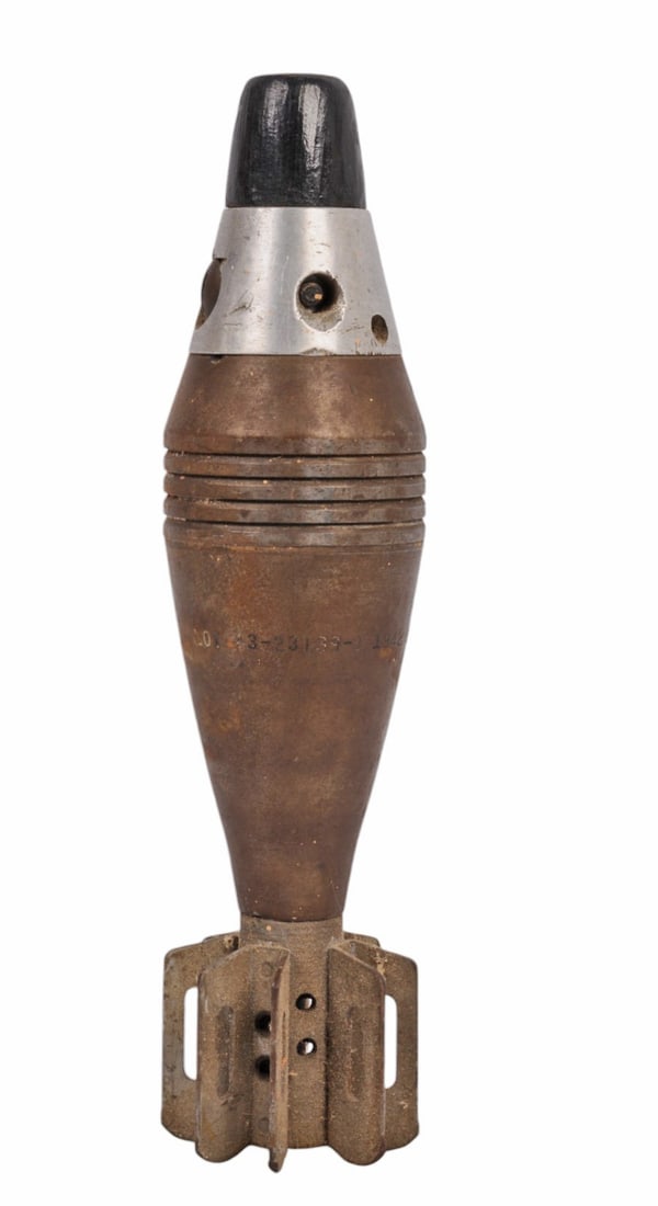 US Military World War II 60mm Mortar Inert (HRT) (1 of 6)