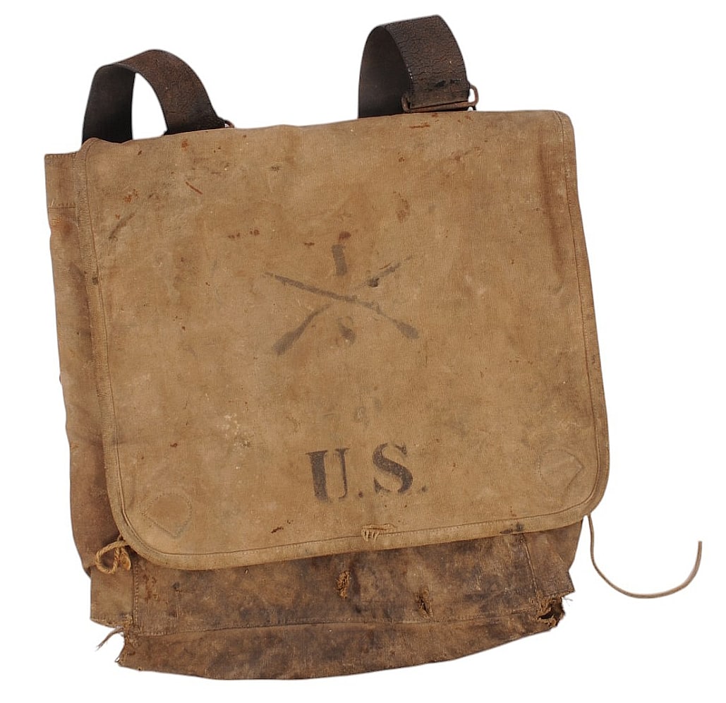 US Army Spanish-American War Infantry Issued Haversack (HRT) (1 of 12)