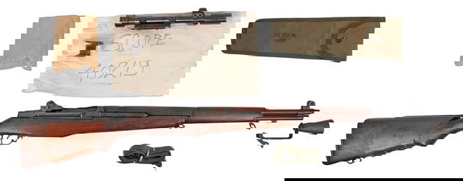 Rare U.S Military M1C Garand Sniper 30-06 Semi-auto Rifle FFL Required: 3713665 (WMT1)
