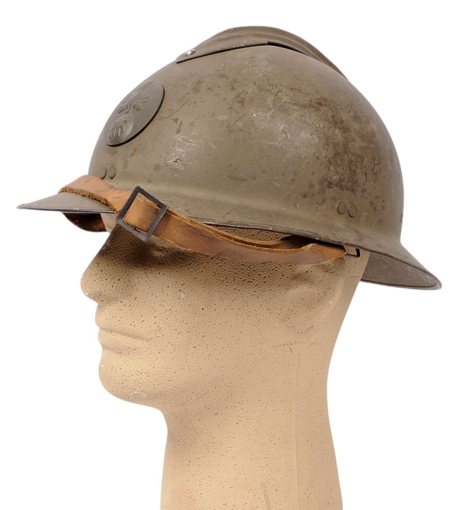 French Army WWII era Adrian Helmet (KDW) (1 of 9)