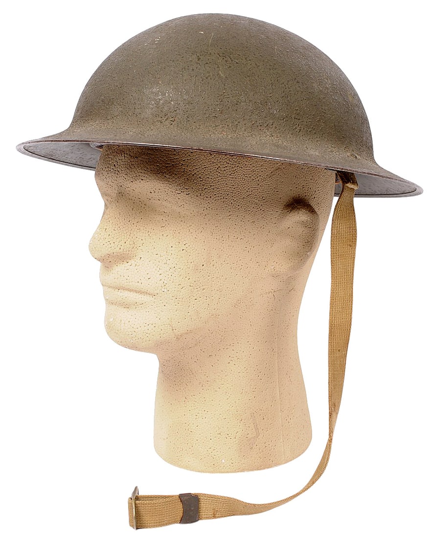 Rare US Army WWII M1917A1 "Kelly" Helmet (KDW) (1 of 9)