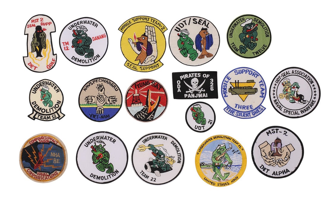 US Naval Special Warfare / Navy SEAL / UDT / and Coastal Riverine Squadron Patch Lot  (RM) (1 of 2)