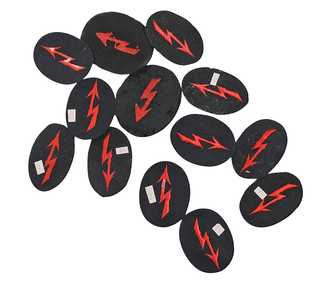 *German WWII Artillery Arm Patches Lot of 13 (HKR) (1 of 2)